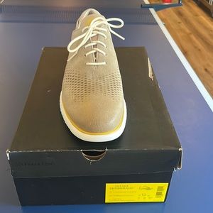 Brand new Cole Hann Zerogrand Wing tip, warm stucco size 12!